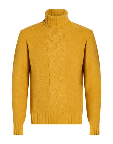Man Turtleneck Mustard Size 40 Acrylic, Wool, Viscose, Alpaca wool