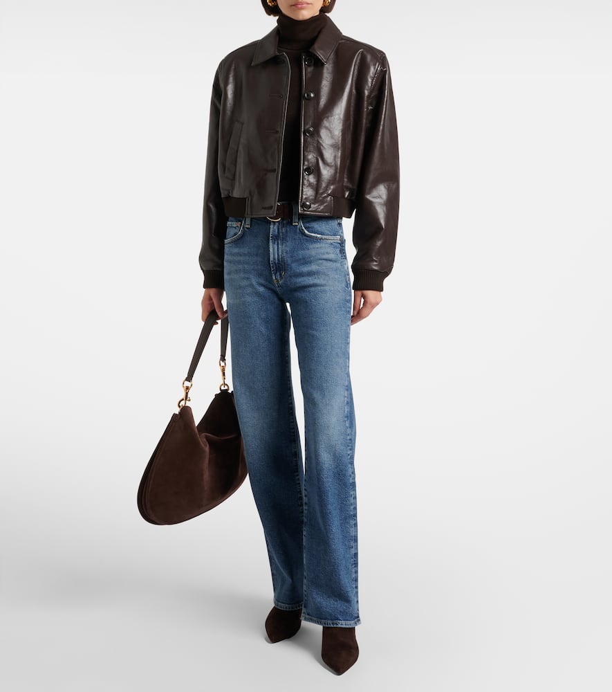 Harper mid-rise straight jeans