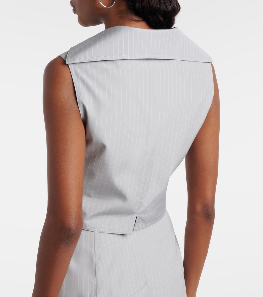 Meryl pinstripe cotton waistcoat