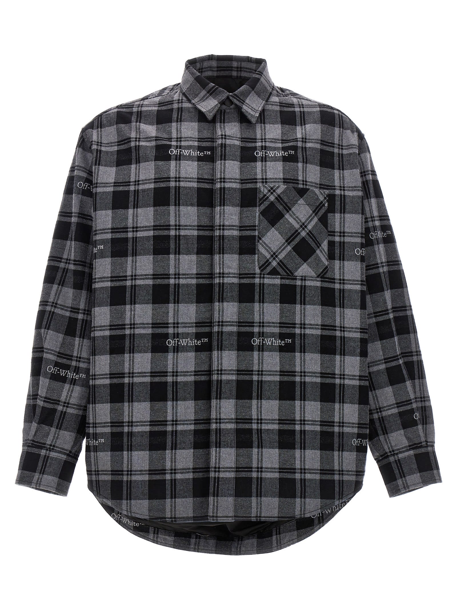 Check Flannel Padded Jacket