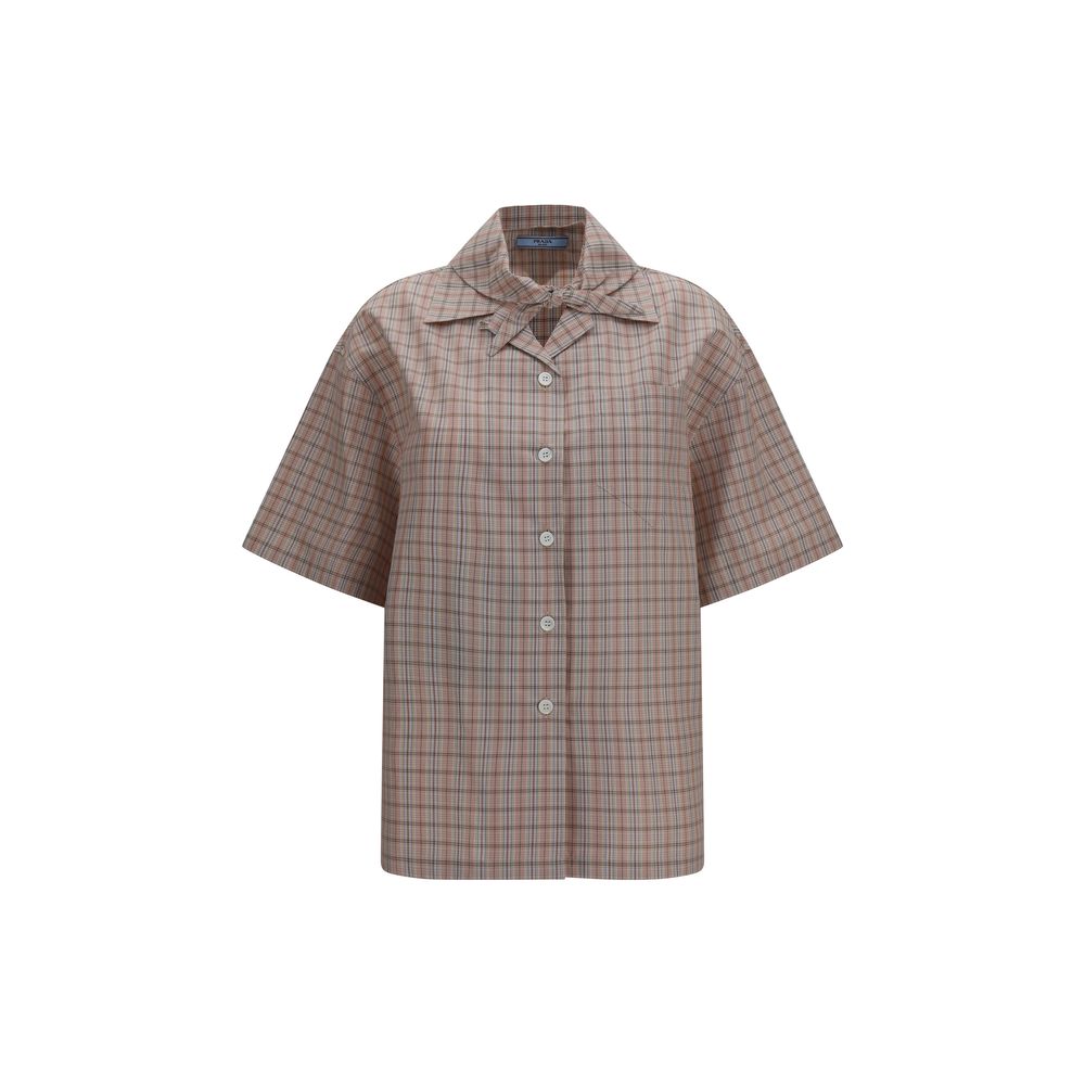 Check Cotton Shirt — Multicolor