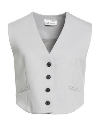 Meimeij Woman Tailored Vest Light grey Size 4 Viscose, Polyamide, Elastane, Acetate