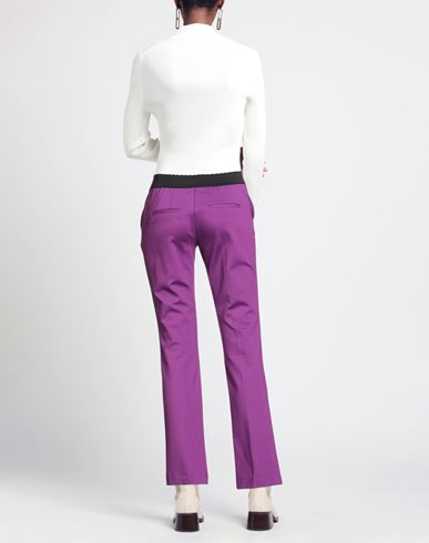 Woman Pants Mauve Size 4 Viscose, Polyester, Elastane