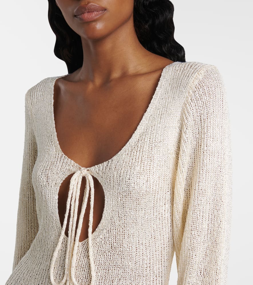 Kyle sequined knitted maxi dress