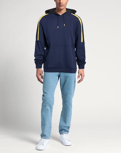 Man Sweatshirt Navy Size S Cotton