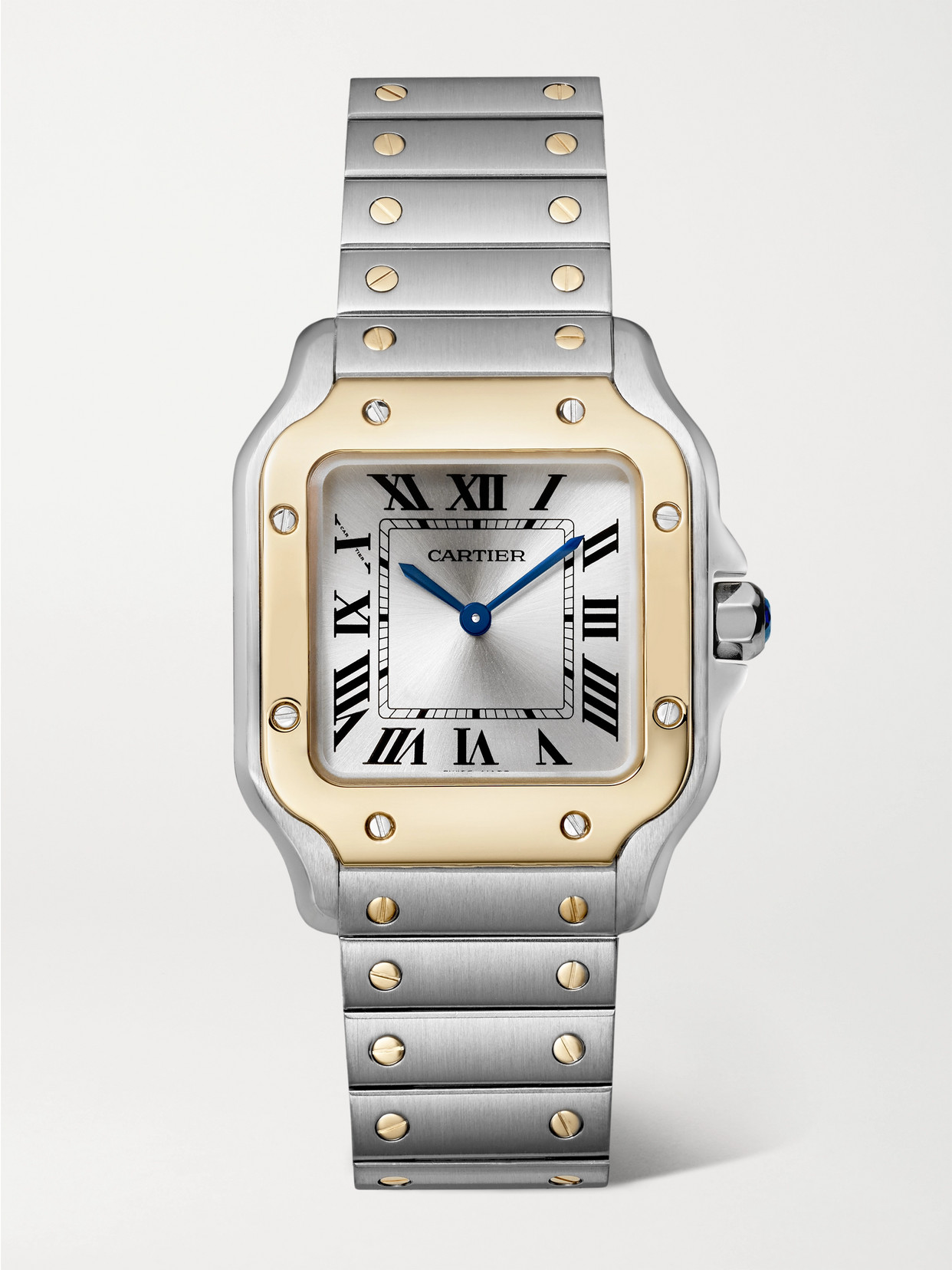 Santos De 34.5mm Stainless Steel And 18-karat Gold Watch - One size