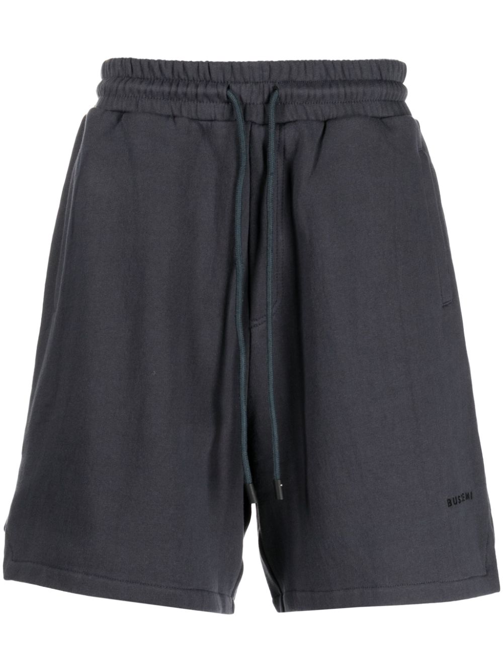 Logo-embroidered track shorts - Grey
