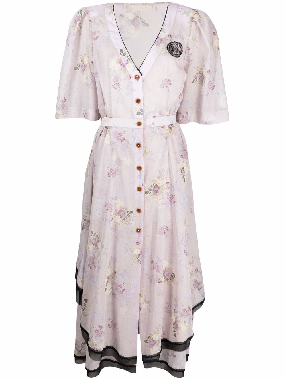 Floral-print maxi dress - Pink