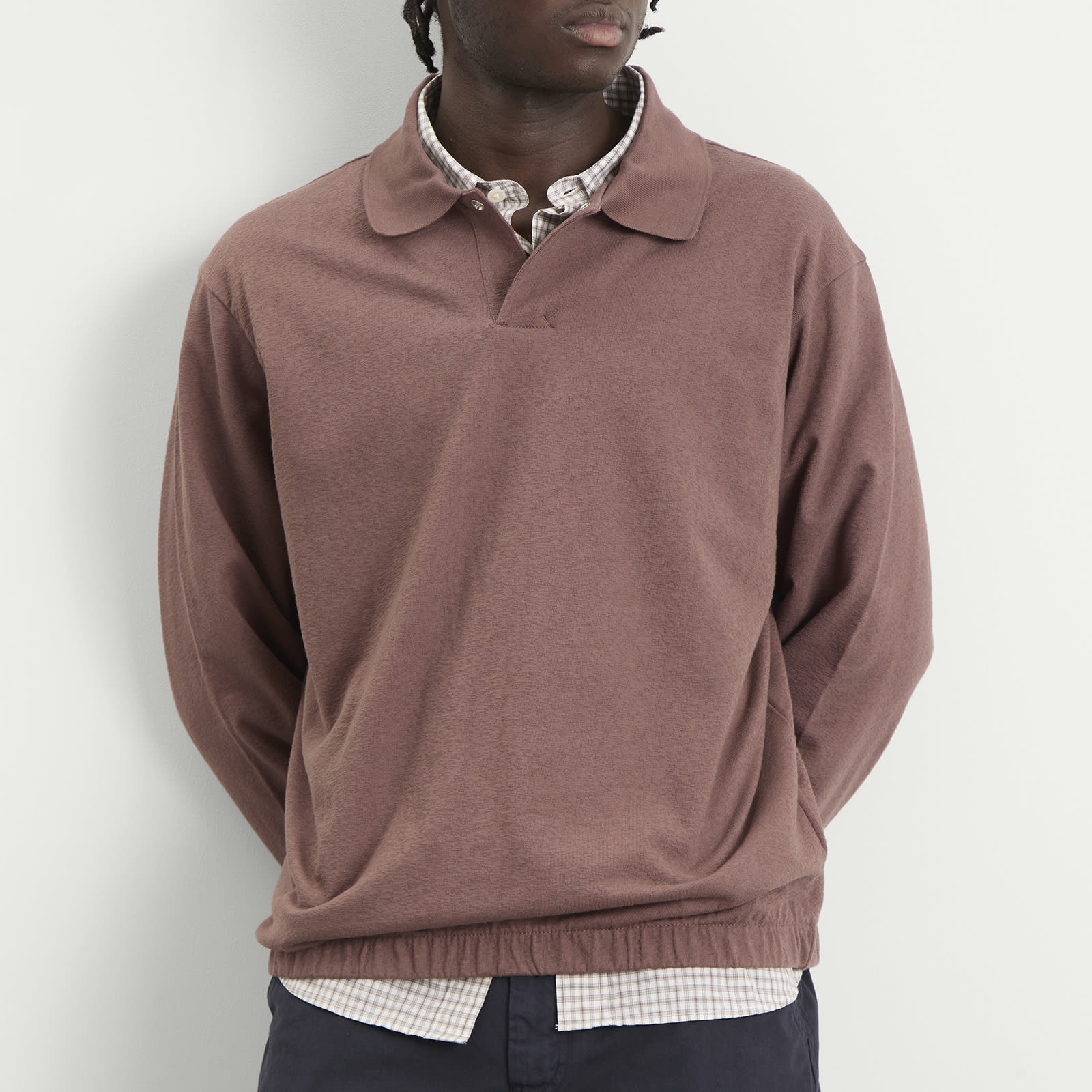 Men's Sylane Relaxed Jersey Polo Peppercorn