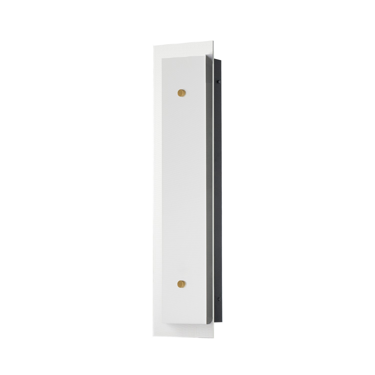 Spectre 1-Light LED Wall Sconce in Black with Natural Aged Bra