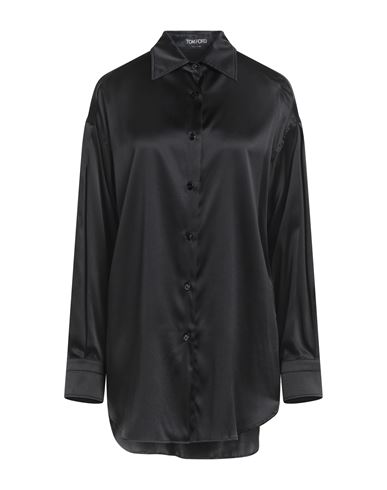 Woman Shirt Black Size 2 Silk, Lyocell