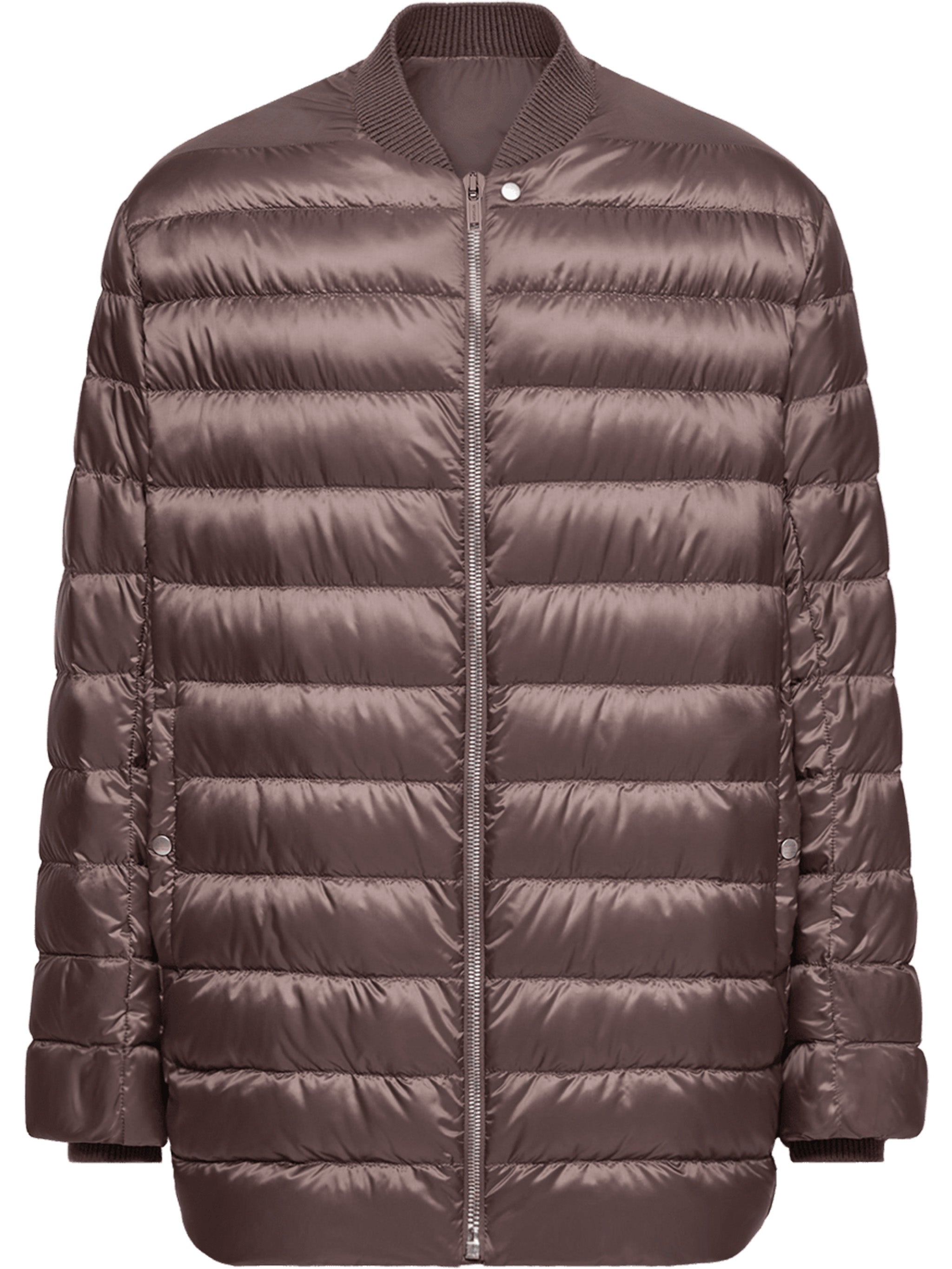 Metal Zip Jacket with Snap Closure and Logo Patch