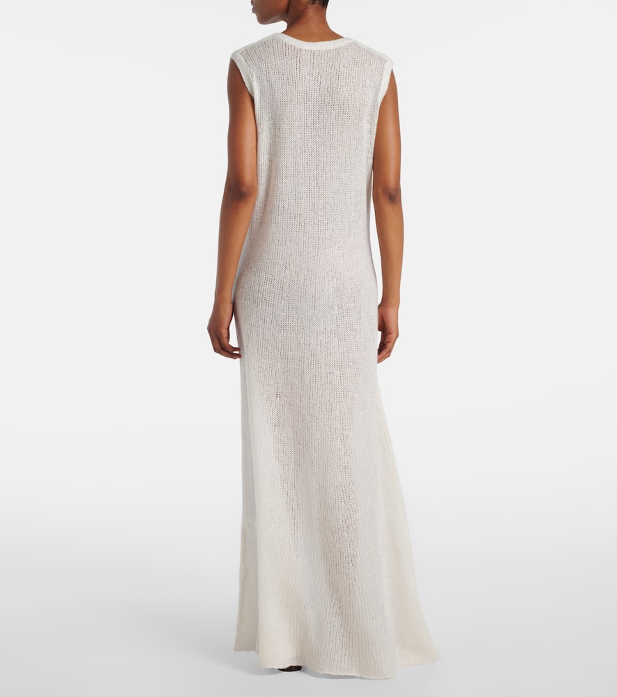 Madalena cashmere and silk maxi dress