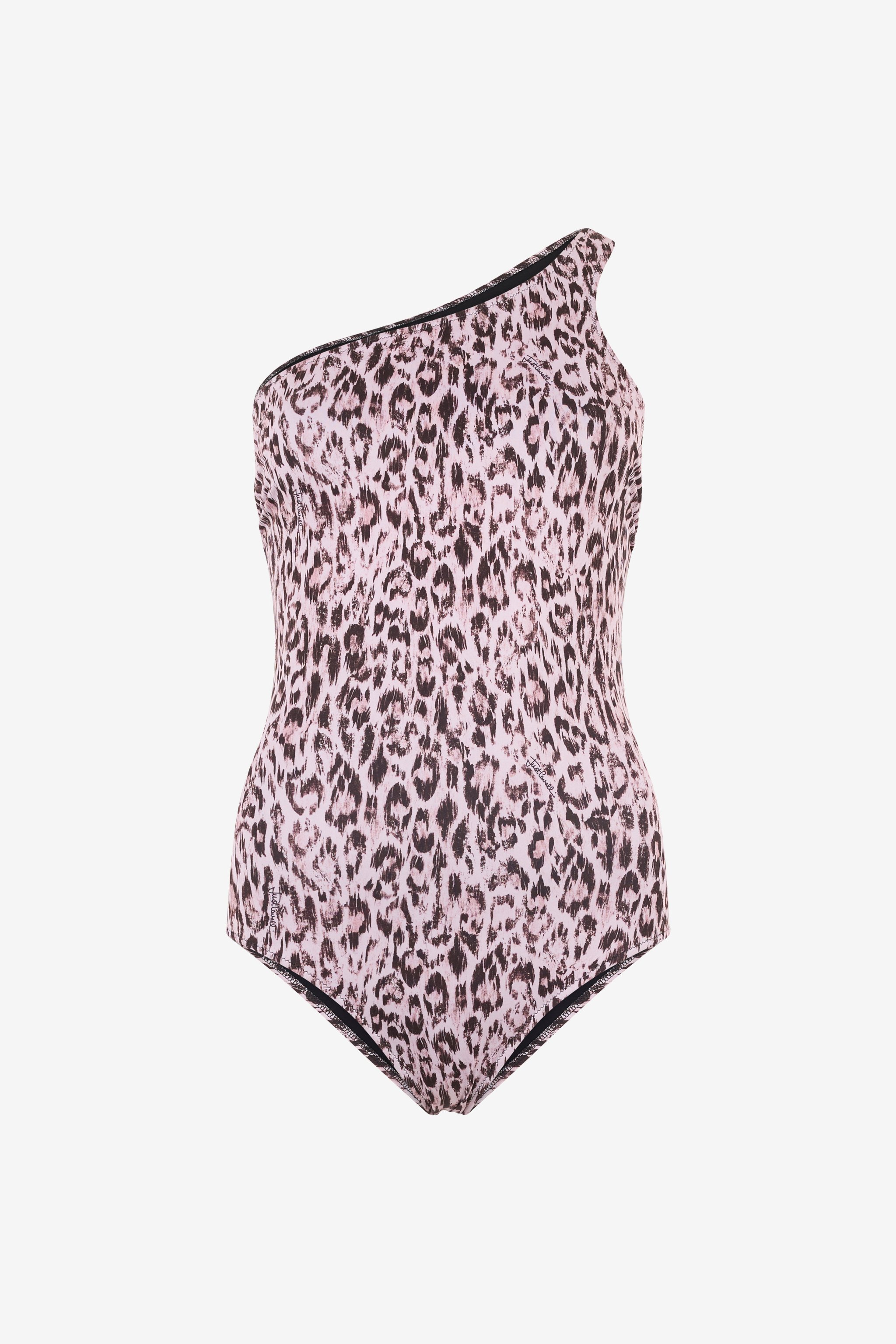 One-piece Swimsuit With Jaguar Skin Print