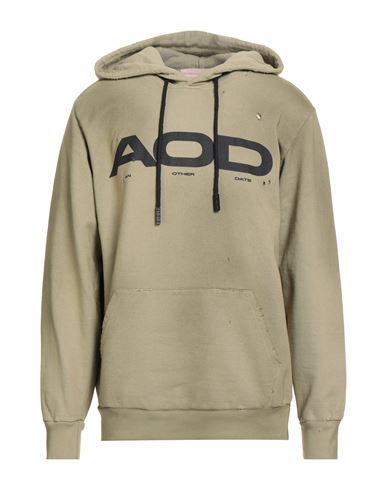 Man Sweatshirt Military green Size S Cotton