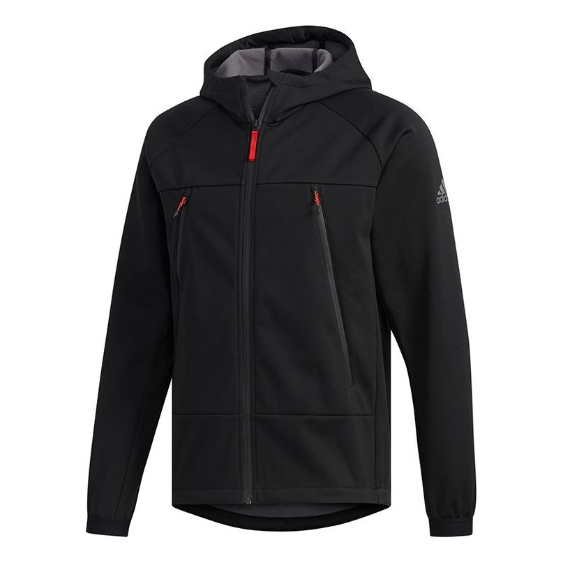 Softshell HO Outdoor Casual Sports Hooded Jacket Black