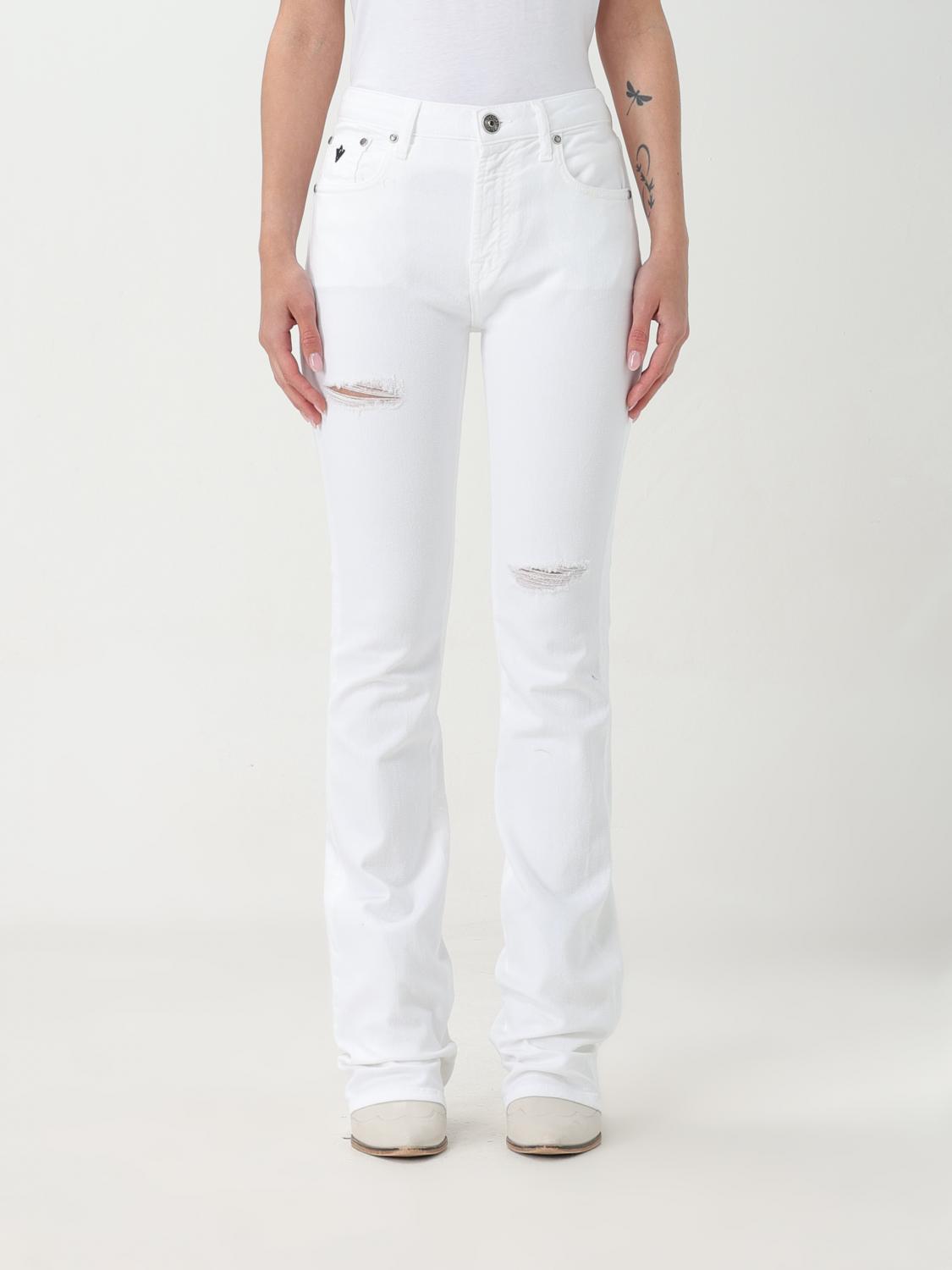 Jeans Woman color White