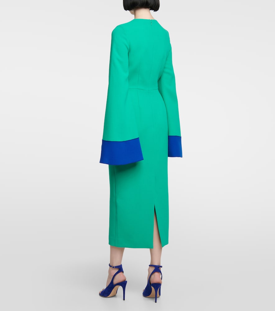 Wool midi dress