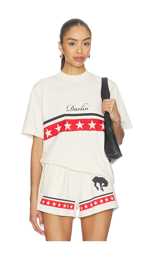 Darlin Spangled Tee in Ivory. XS. Also in L, M