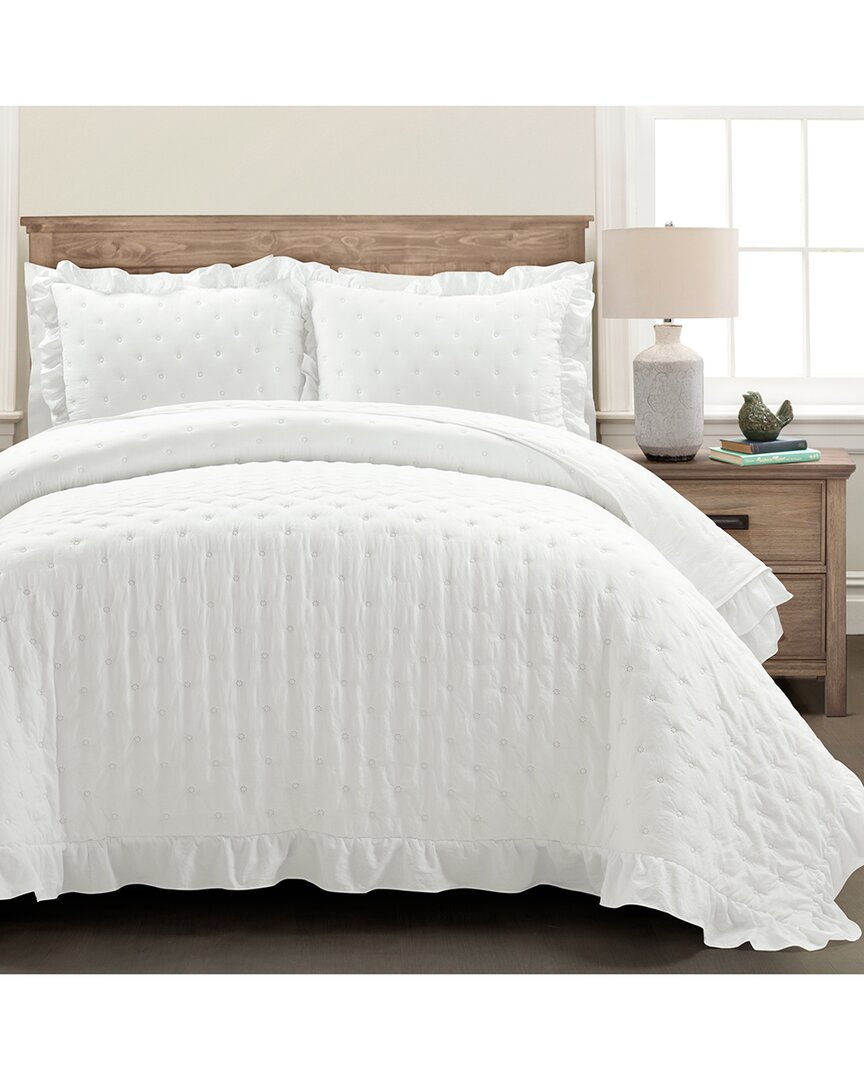 Lush Decor 3pc Reyna Reversible Oversized Quilt Set