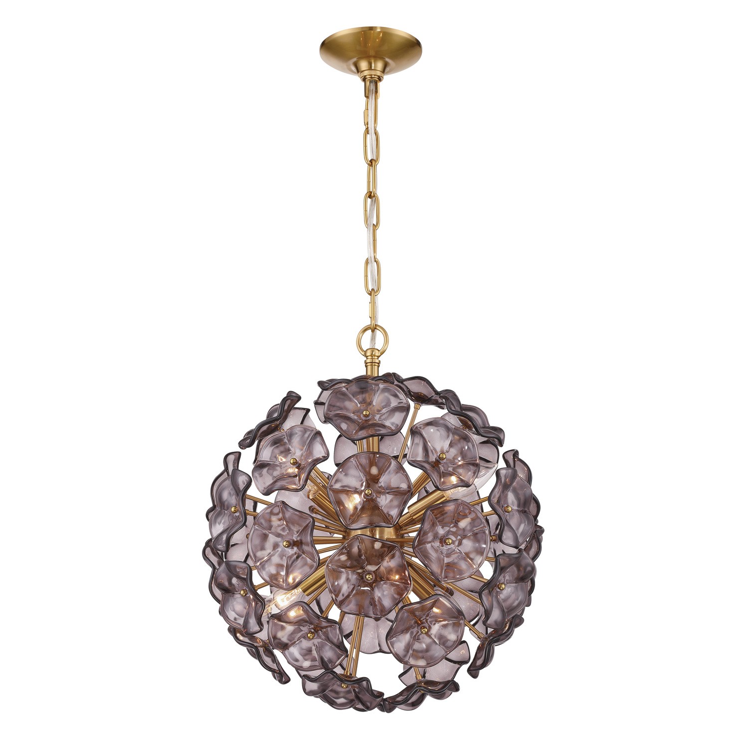 Aged Brass Chandelier from the Esme Collection