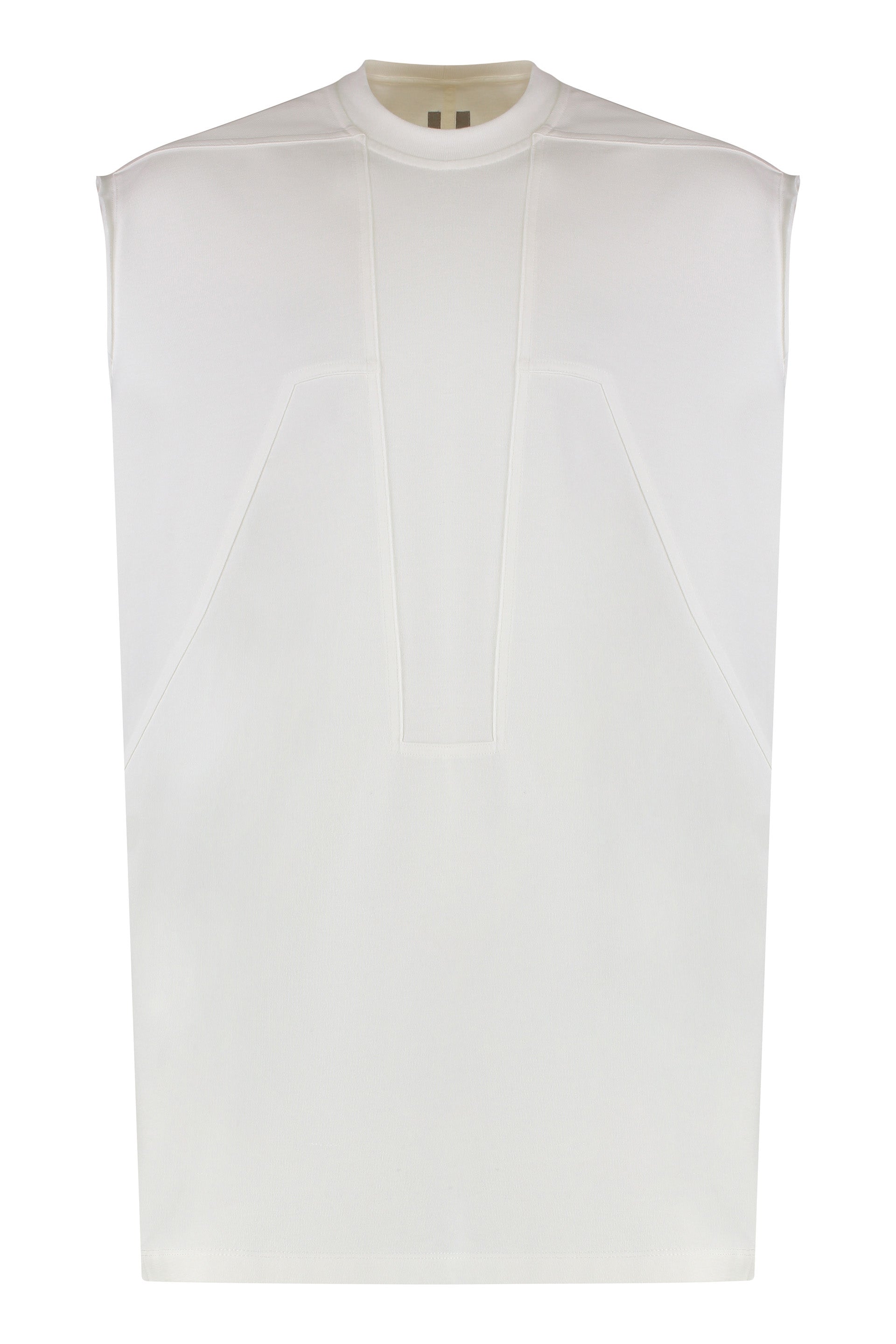 Ribbed Cotton Tank Top — White