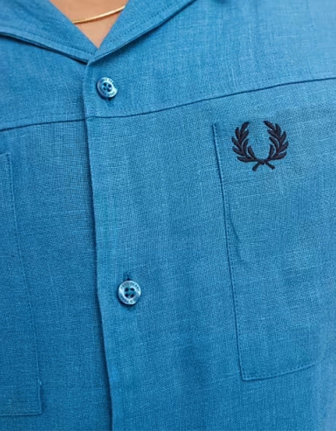Men's Fred Perry Runaway Ocean Shirt