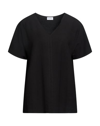 Woman Top Black Size 6 Viscose, Polyester
