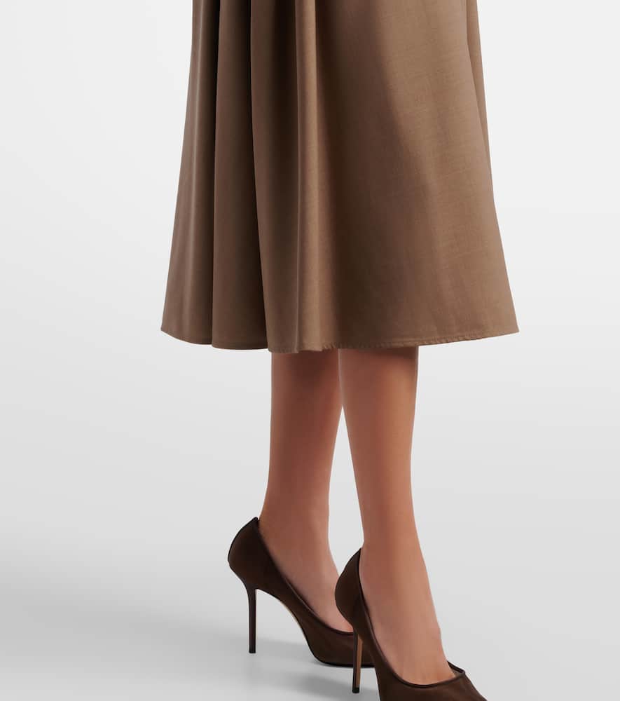 Livrea virgin wool midi skirt