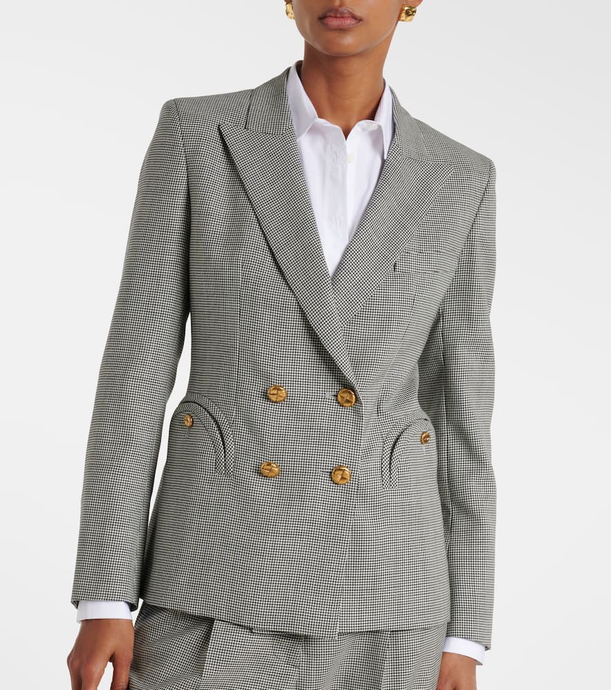 Blazé Milano Charmer houndstooth virgin wool blazer