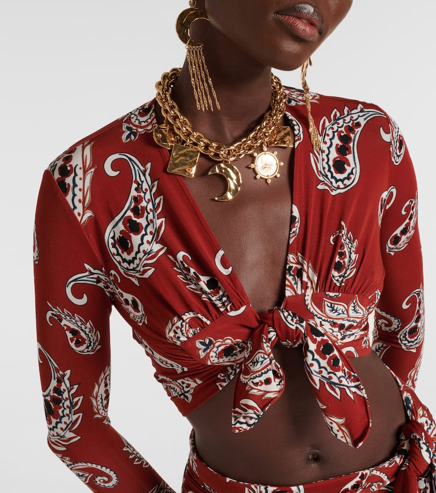 Paisley crop top