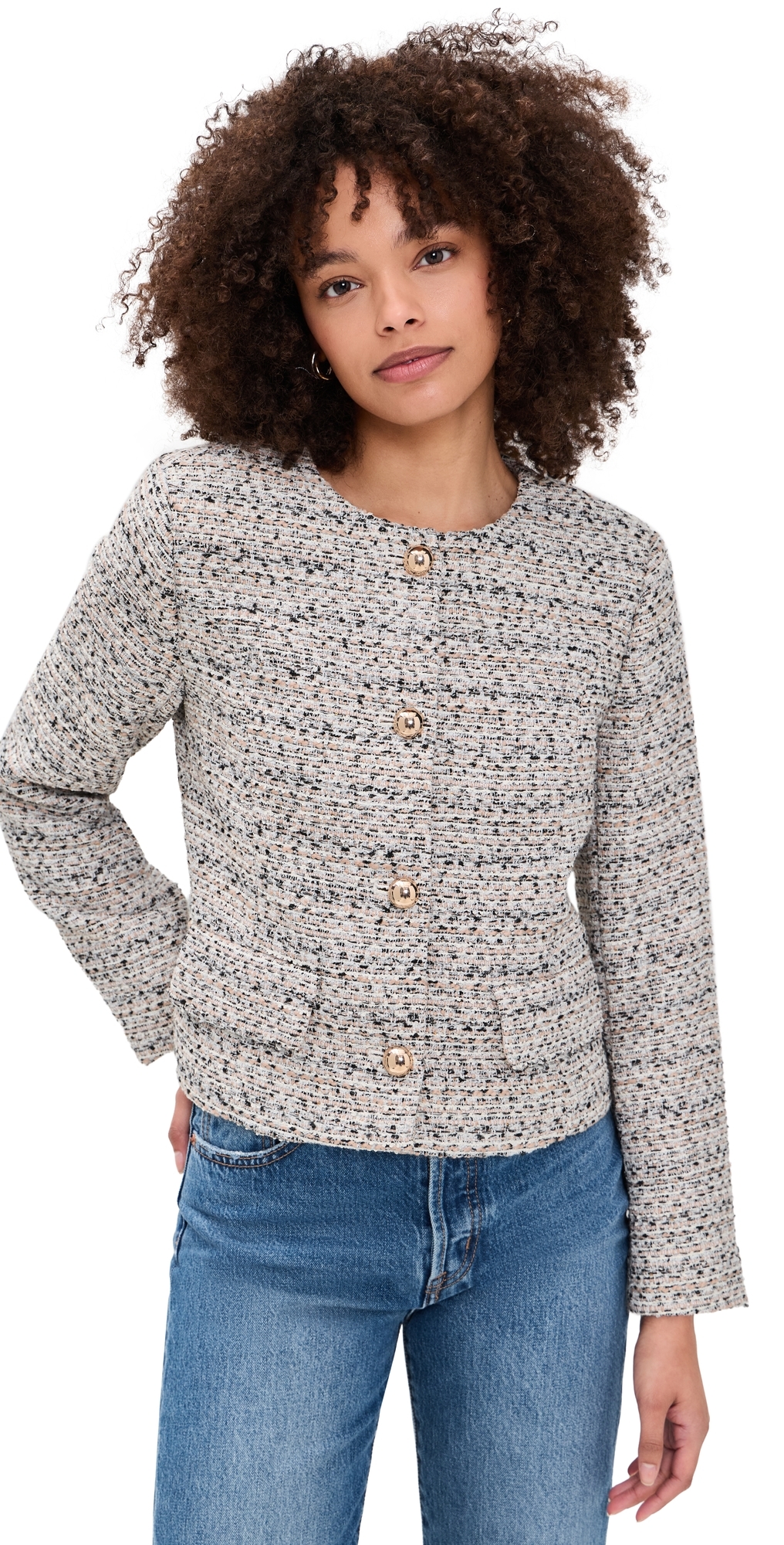 The Lady Jacket Pink Tweed