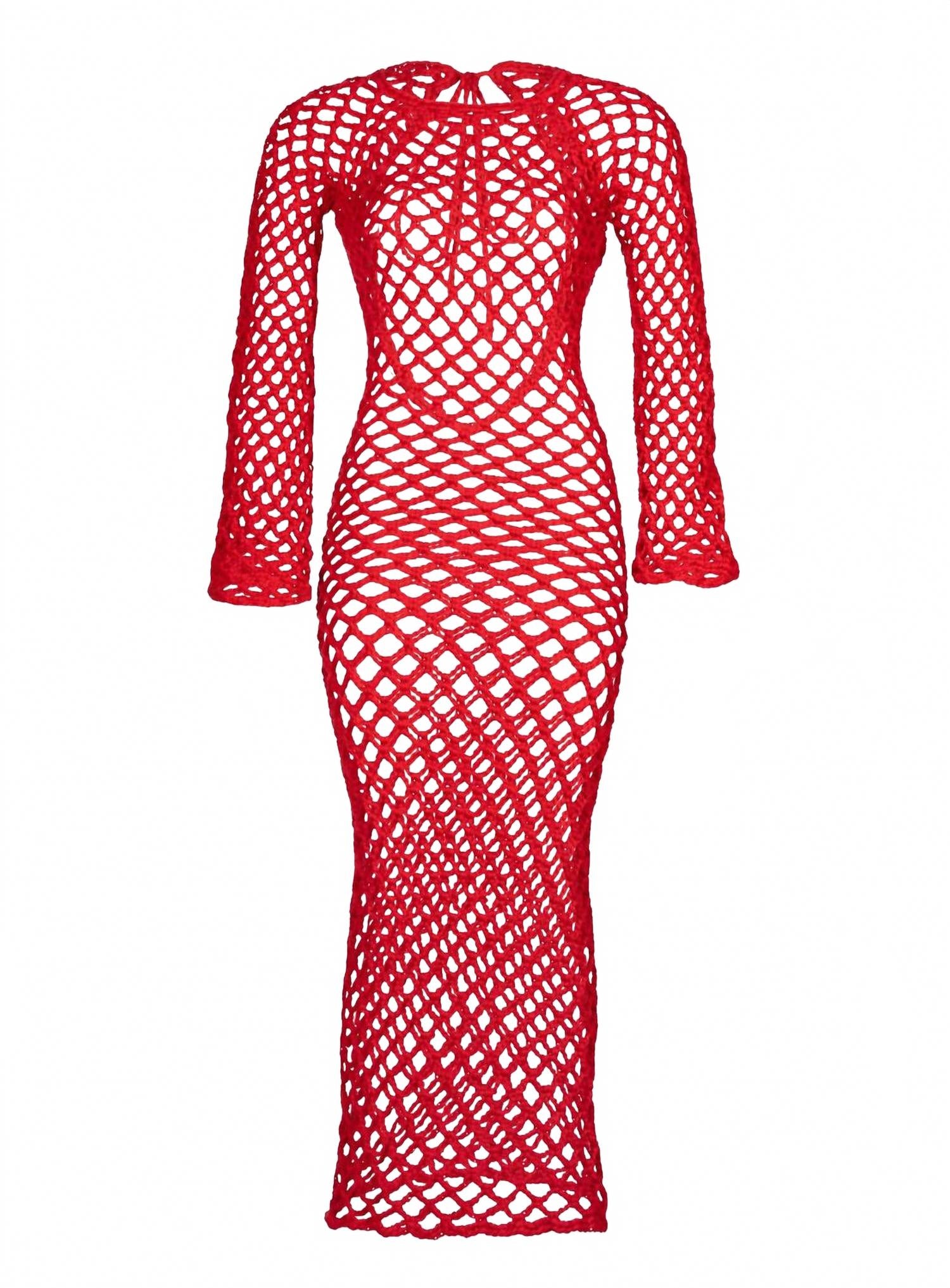 Women's High Priestess Dress In Red