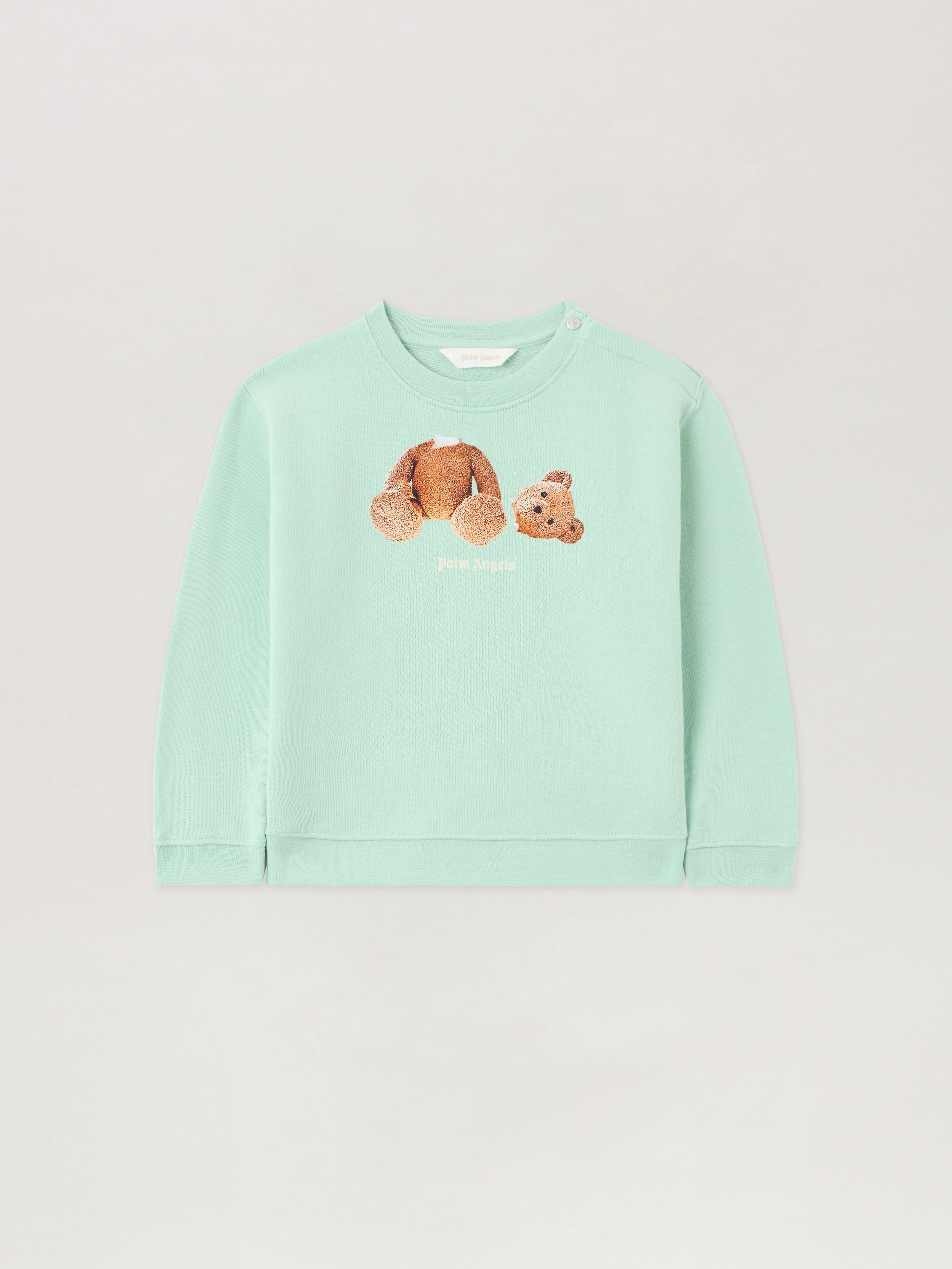 Bear Crewneck Kids  Verde Chiaro/light Green
