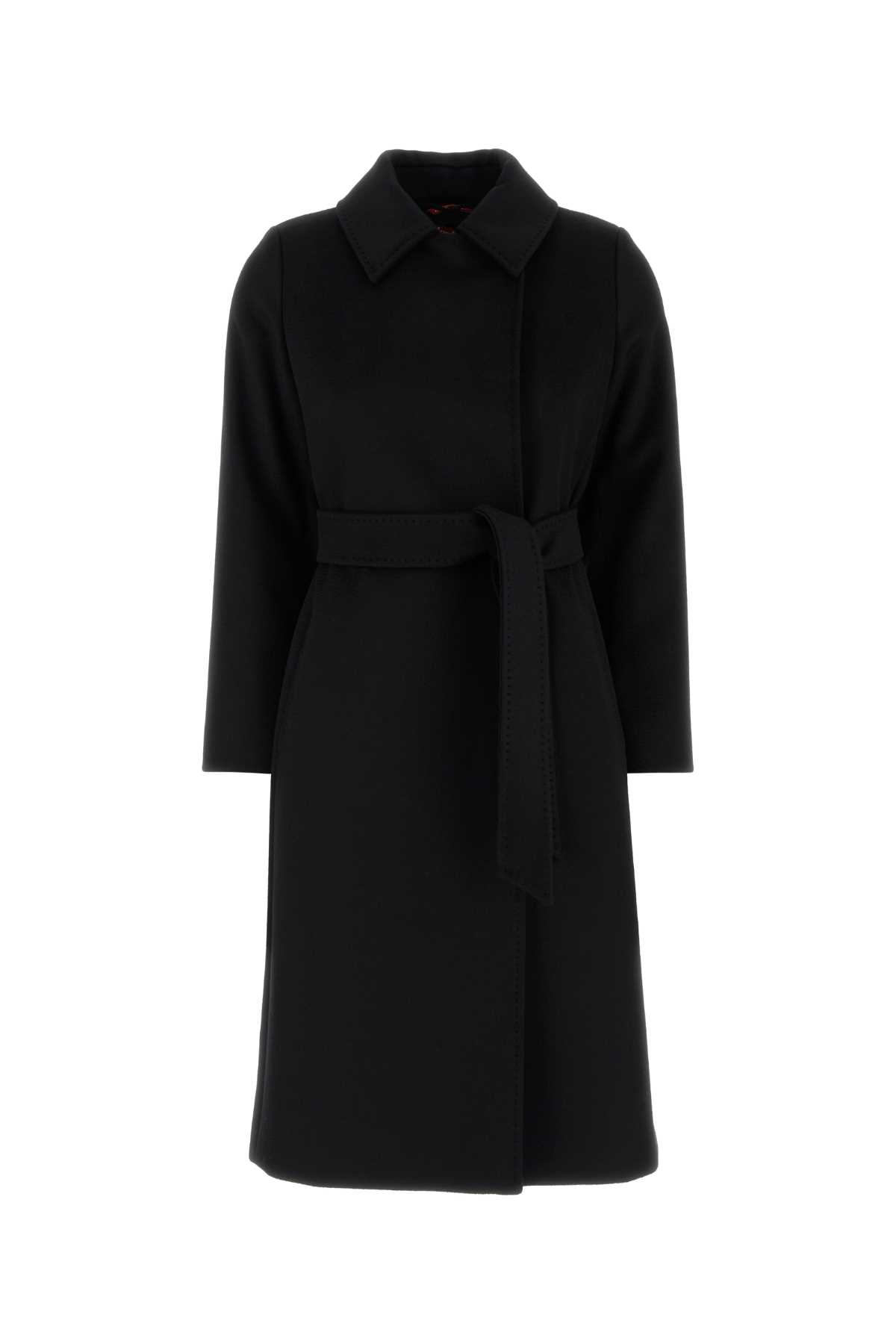 Black Wool Bcollag Coat