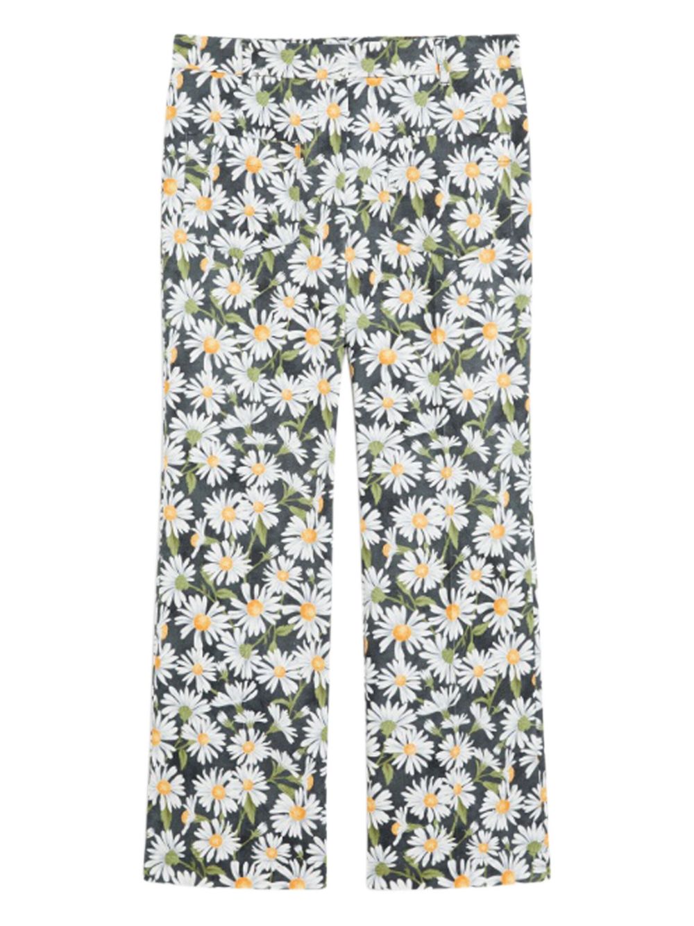Arten floral-print trousers - White
