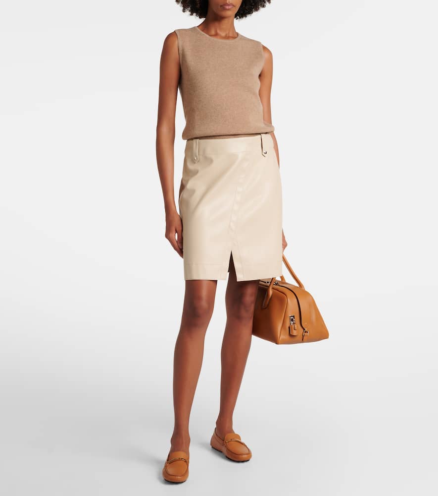 Max Mara Leisure Aere coated jersey miniskirt