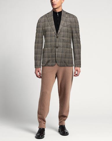 Man Blazer Beige Size 38 Viscose, Polyester, Elastane