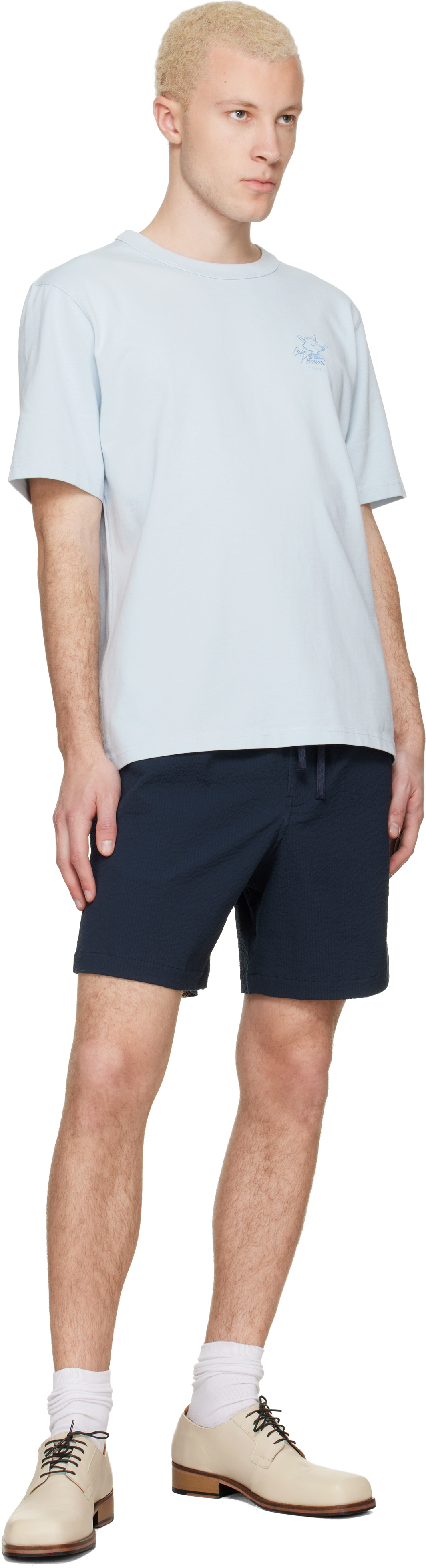 Navy Elasticated Shorts
