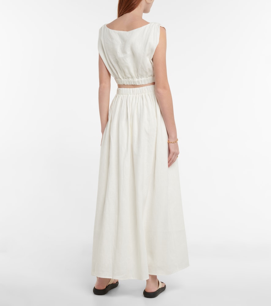 Exclusive to Mytheresa - Linen crop top