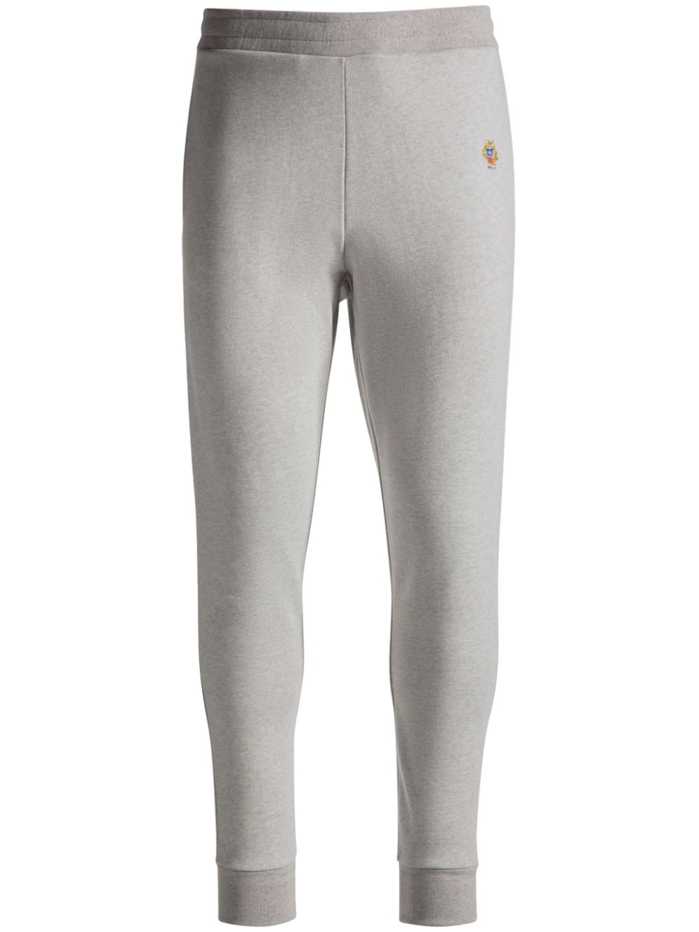 Logo-patch wool track pants - Grey