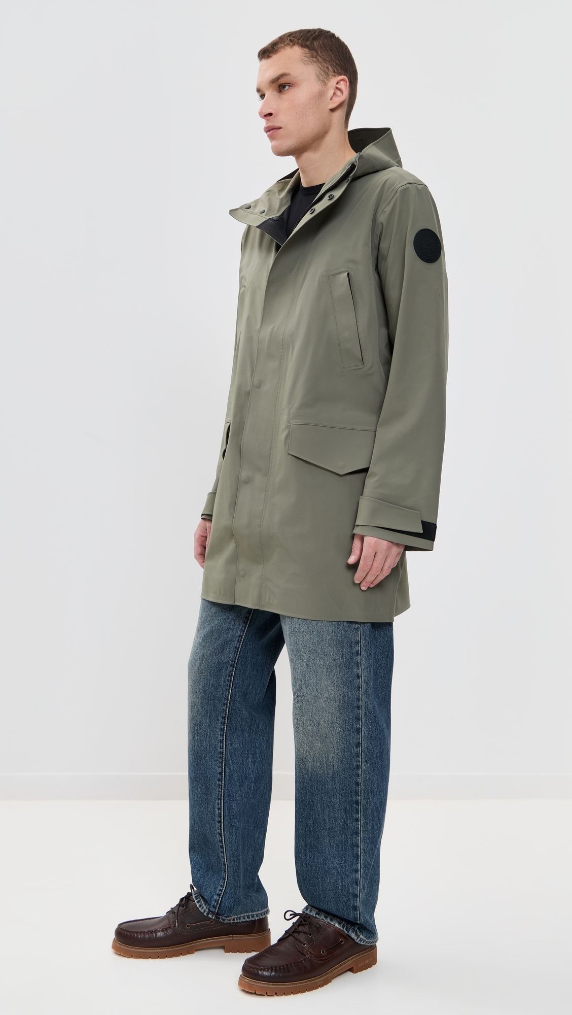 Canada Goose Black Disc Barclay Rain Jacket Smokey Sage