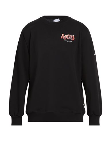 M. c.u. Marco Cassese Union Man Sweatshirt Black Size S Cotton, Polyester, Swarovski Crystal