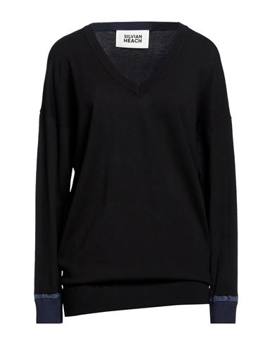Woman Sweater Black Size L Viscose, Polyester
