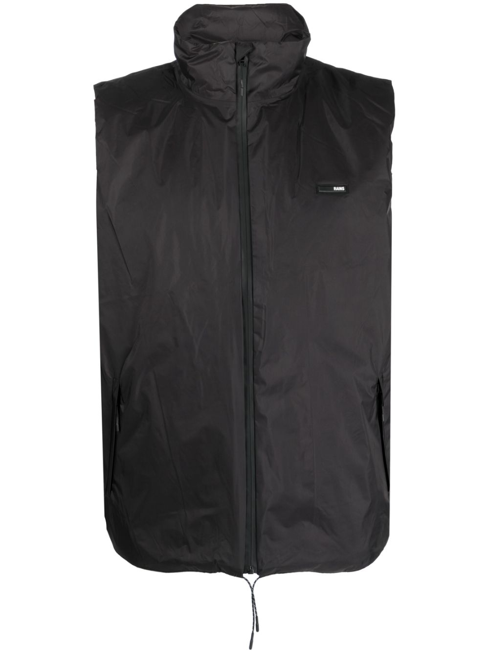 Stand-up collar lightweigth gilet - Black