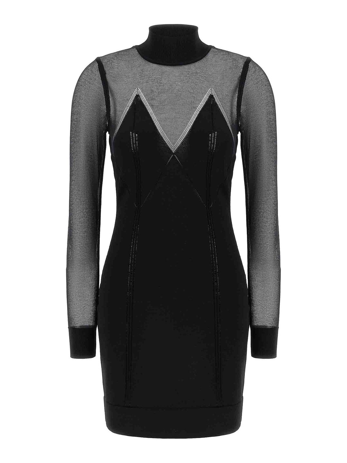 Dress With Transparencies Dresses Black