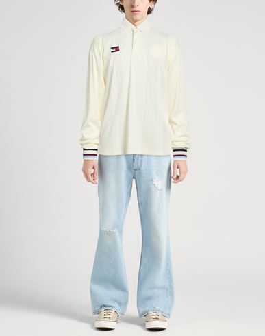 Man Polo shirt Cream Size XXS Polyester