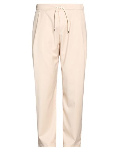 Man Pants Beige Size L Polyester, Modal, Viscose, Elastane