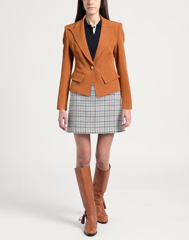 Woman Blazer Camel Size 12 Polyamide, Elastane