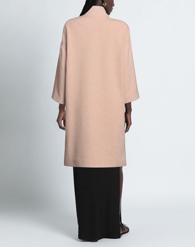 Woman Coat Apricot Size 6 Wool, Polyamide, Polyester